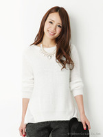 レイヤード風アンゴラニット