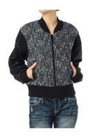 MIXツイードリブブルゾン