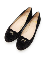 リボン×ハートフラットシューズ