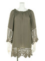 RAYON×CROCHET　TUNIC