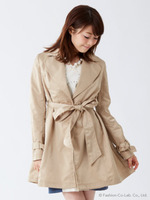 シャイニーシンプルトレンチコート