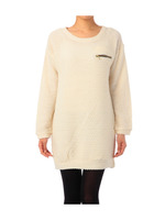 ジップポケットラメニットワンピース