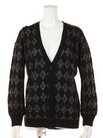 シャドーアーガイルニットカーディガン