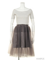 チュールコンビワンピース