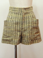 フラッグラメミックスツイードショートパンツ
