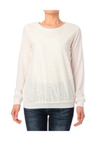 レース切り替えデザインニット