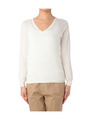 超長綿Vネックプルオーバー