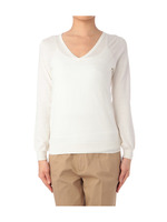 超長綿Vネックプルオーバー