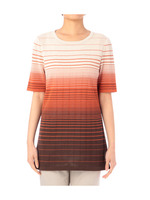 3カラーラインニットプルオーバー