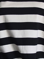 BORDER CUT&SEWN バックオープンワンピース