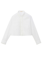 クロップドコットンシャツ