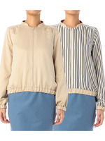 リバーシブルノーカラージャケット