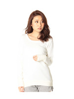 鬼裏毛風配色プルオーバー