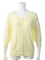 袖レースカーディガン