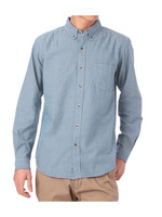 綿麻ボタンダウンダンガリーシャツ