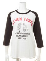 8分袖ラグランTee   