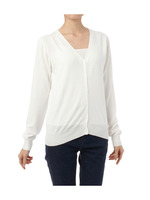 Vネックニットカーディガン