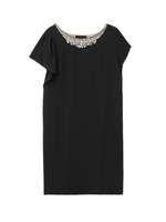 [L]ビジューアシンメトリーワンピース