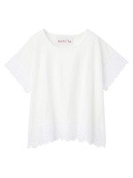 dahl'ia フラワーカットワークレースプルオーバー