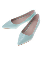 【ECURY】エナメルパステルパンプス