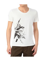 クルーネックプリントTシャツ