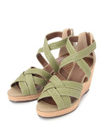 ジュートメッシュバンドクロスサンダル