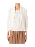 リネン混ニットカーディガン