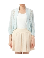 透かし編みドルマンニットカーディガン