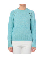 透かし編み模様位置クロップドニット