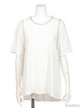 CHAIN&LINEN JERSEY TOPS
