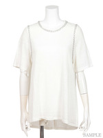 CHAIN&LINEN JERSEY TOPS