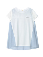 ストライプ切り替えプルオーバー