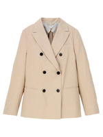 ピークドラペルダブルジャケット