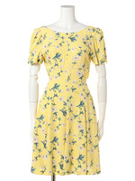 ボタニカルフラワーワンピース