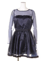 裾オーガンリボンワンピース