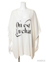 [Salon de Balcony]UN CHAT LOGO T-SHIRT