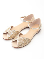 【chumchum】グリッターストラップサンダル