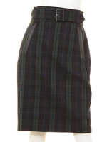 ベルト付きタイトスカート