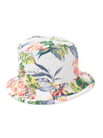 ボタニカル&バード柄ハット
