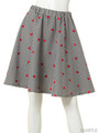 LITTLE HEART GINGHAM CHECK SKIRT