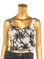 ヤシ柄ビスチェ