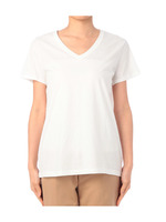 Vネックコットンカットソー