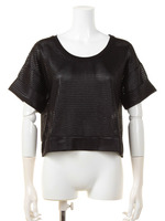 【NINE】ピンタックチンツTOPS