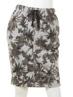 【Planet blue world】リーフプリントドロストスカート