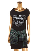 シャツ巻ドルマンカットソーOP