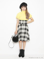 ハイウエストチェックスカート
