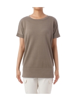 ボートネックチュニックニット