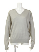 Vネックドルマンニット