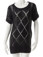 【ECURY】透かし編みニットトップス