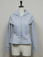 裏毛ペプラムパーカー